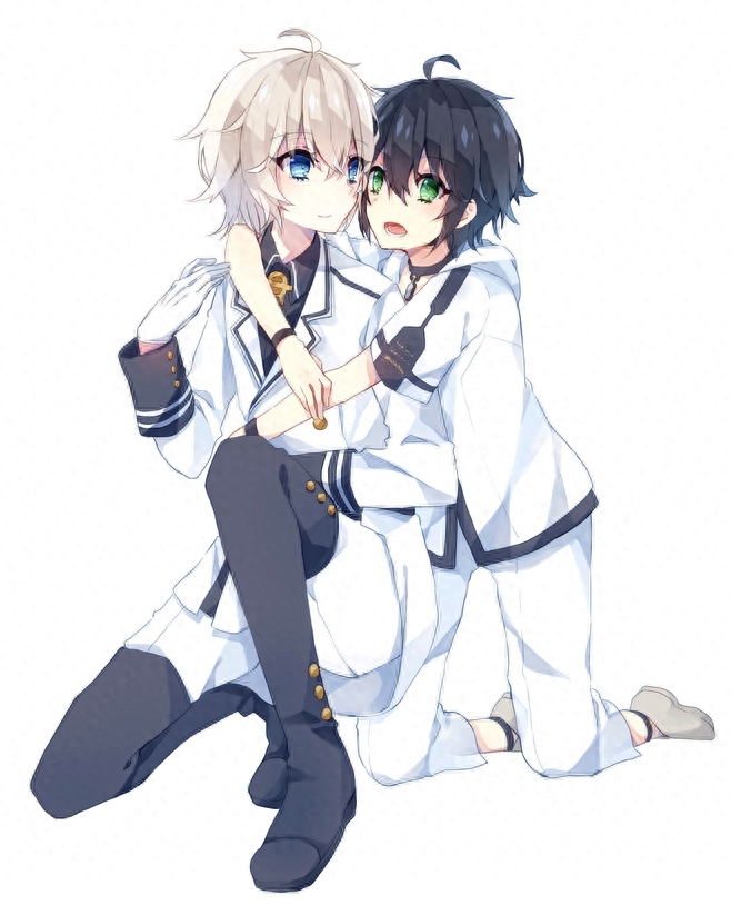 终结的炽天使里的最佳CP,百夜米迦尔和百夜优一郎基情满满