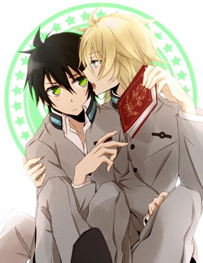 终结的炽天使里的最佳CP,百夜米迦尔和百夜优一郎基情满满