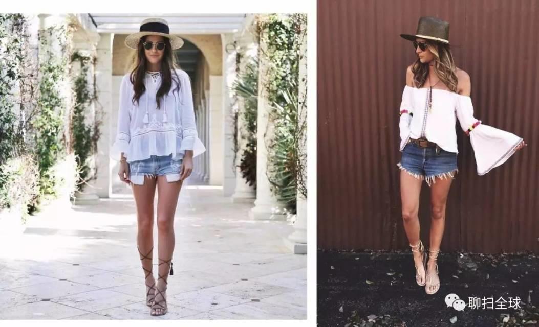 牛仔短裤女夏装图片集 牛仔短裤女怎么搭配