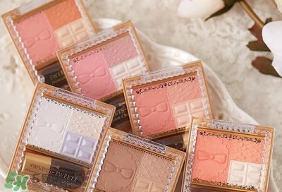 ​sweets sweets巧克力三色腮红色号_试色图