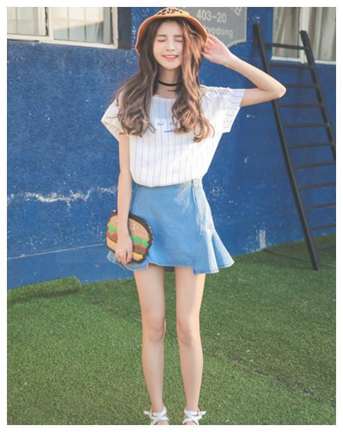 清新牛仔裙配什么鞋好看,选对鞋子变身街拍女王