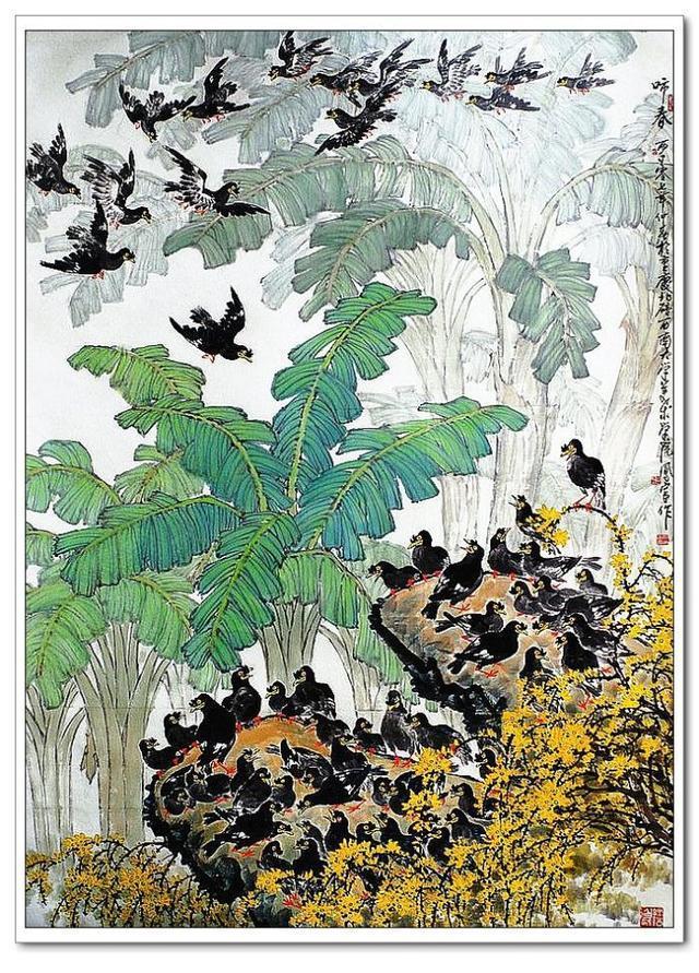 花为异彩,鸟为春鸣!——重庆方凤富作品!