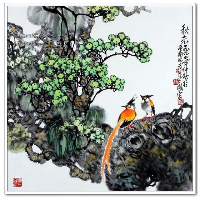 花为异彩,鸟为春鸣!——重庆方凤富作品!