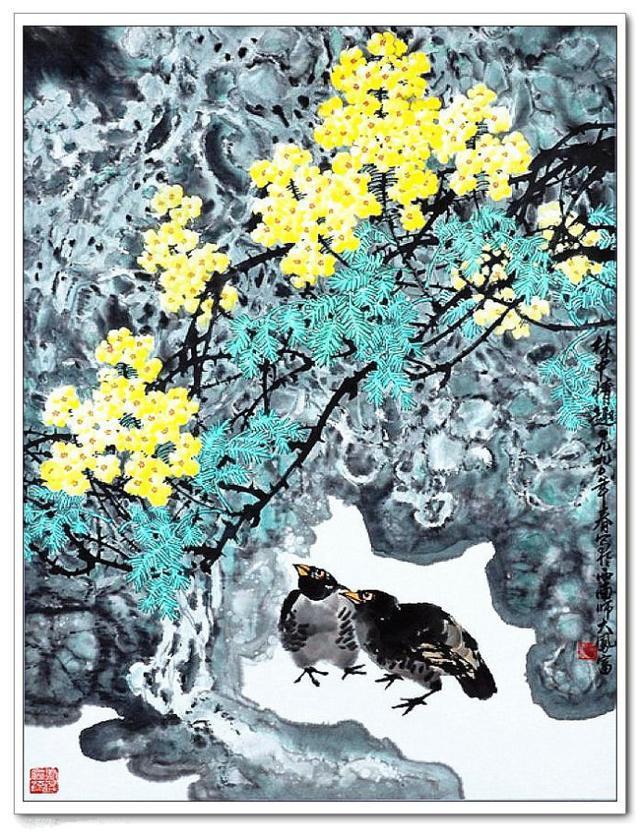 花为异彩,鸟为春鸣!——重庆方凤富作品!
