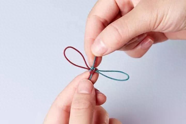 图解|手串上吉祥结的打结方法