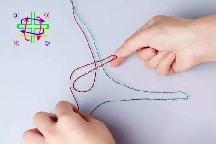 图解|手串上吉祥结的打结方法
