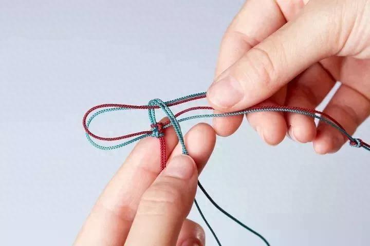 图解|手串上吉祥结的打结方法