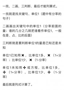 ​理解学会这些解题口诀，再也不要担心分数应用题了