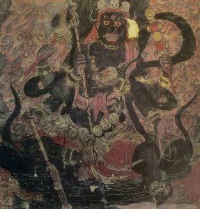 ​丽江壁画：大黑天神