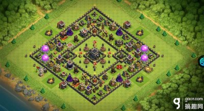 ​搞趣网：部落冲突九本冲杯阵怎么摆 九本冲杯阵推荐