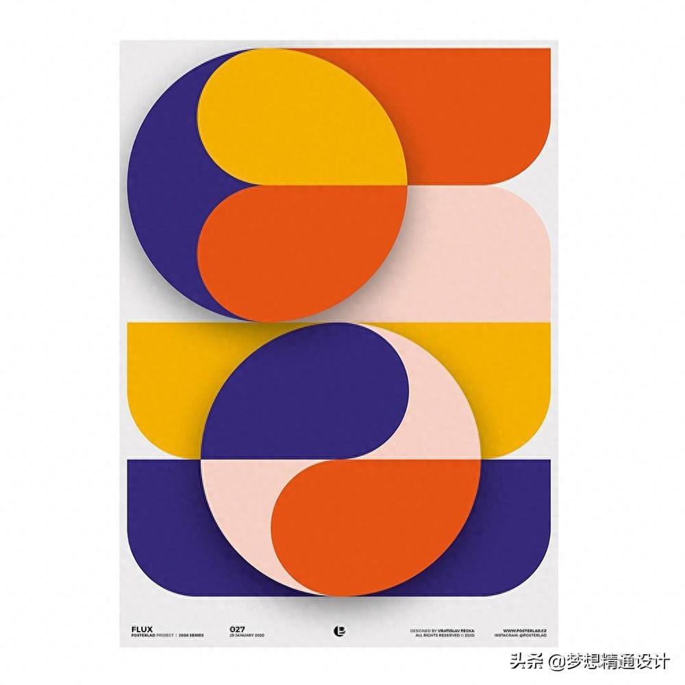 玩转形状！16款创意几何图形构成海报