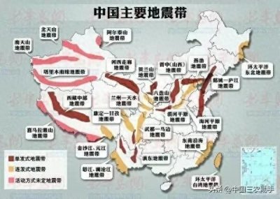 ​我国共有23条地震带，光新疆就有四条，几乎每个省都有一条