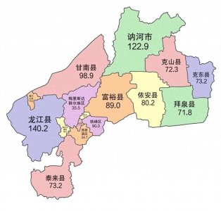 ​分享全国县级城市:黑龙江(9)——富裕县