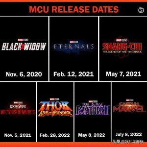 ​漫威电影宇宙第四阶段上映顺序：从《黑寡妇》到《惊奇队长2》
