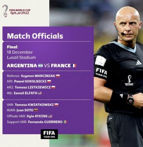 ​世界杯决赛裁判曝光，梅西心凉一半，他第5个点球就被此人黑掉