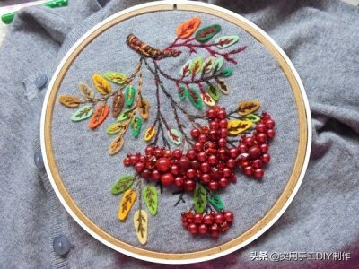 ​「刺绣教程」普通的衬衫或开衫这样子绣，穿出去人人都说好看
