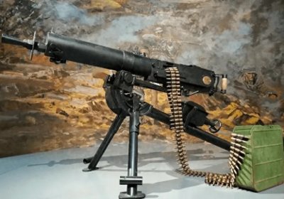 ​火力凶猛的马克沁重机枪，成为红军长征队伍的歼敌利器