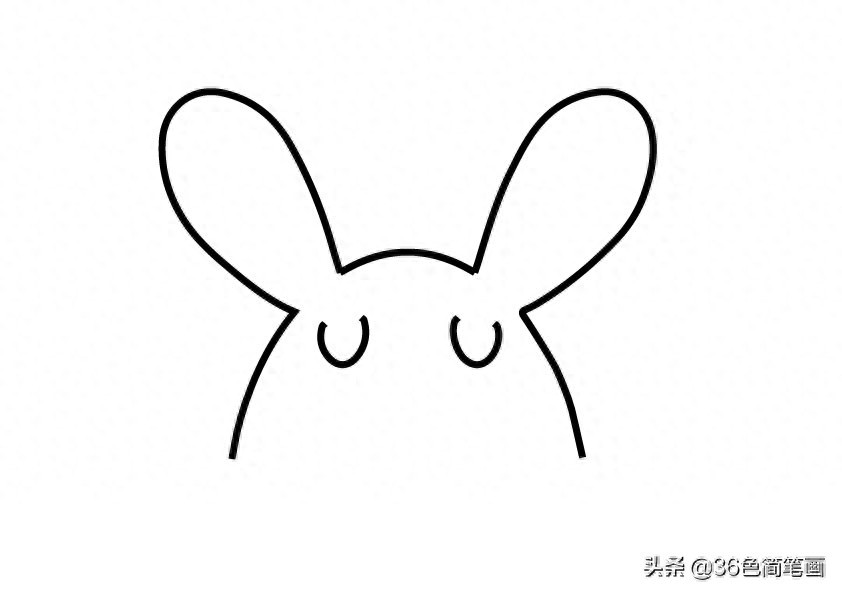 怎么画小兔子的简笔画?小白兔白了白又白,蹦蹦跳跳真可爱