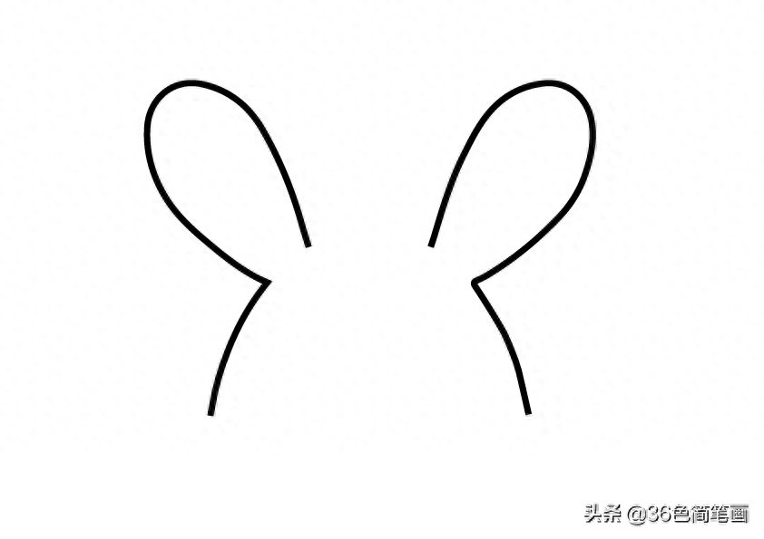 怎么画小兔子的简笔画?小白兔白了白又白,蹦蹦跳跳真可爱