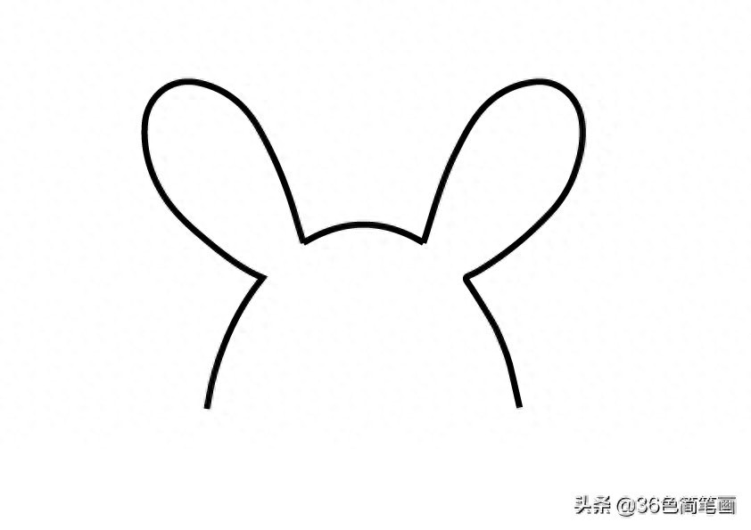 怎么画小兔子的简笔画?小白兔白了白又白,蹦蹦跳跳真可爱