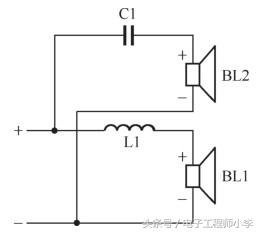 专业扬声器电路图(5种二分频扬声器电路分析)(3)