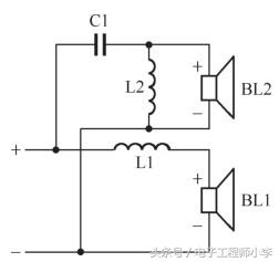 专业扬声器电路图(5种二分频扬声器电路分析)(4)