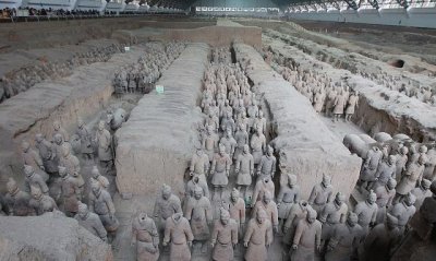 ​秦始皇兵马俑馆，世界文化遗产，全国重点文物保护单位