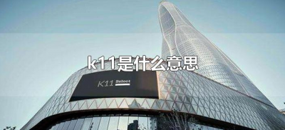 ​k11是什么意思（K11购物中心为什么叫K11?）