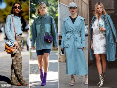 ​有种蓝叫“雾霾蓝”，有点朦胧的高级感！