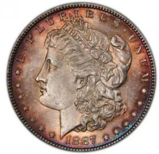 ​美国摩根银元发行量及价值