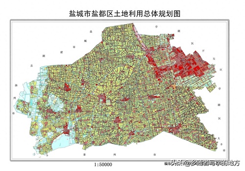 超清!江苏省盐城市城市总体规划图,盐城人收藏了