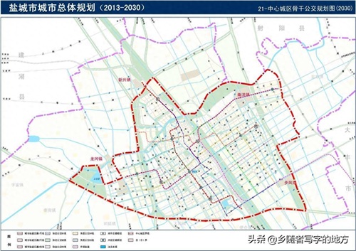超清!江苏省盐城市城市总体规划图,盐城人收藏了