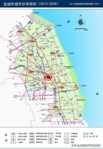 ​超清！江苏省盐城市城市总体规划图，盐城人收藏了