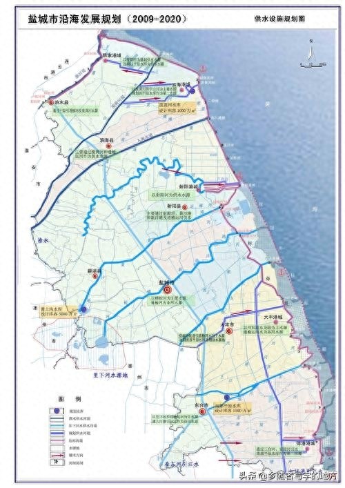 超清!江苏省盐城市城市总体规划图,盐城人收藏了