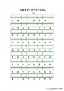 ​启蒙之旅：一年级上册生字注音趣味练习，轻松掌握汉语拼音的奥秘
