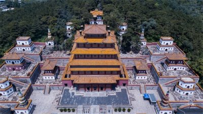 ​航拍承德普宁寺