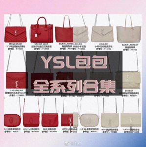 ​YSL最热门包包合集，真的是吹爆这几款包包了，颜值爆表