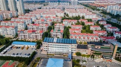 ​航拍乳山滨海新区，银滩被誉为天下第一滩