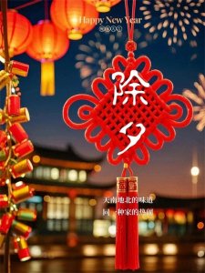 ​2025蛇年除夕夜精美图片送祝福:万家灯火暖，归家团圆时除夕快乐