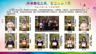 ​济南二中第二届“十佳青年教师”评选结果出炉