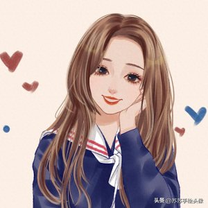 ​换个头像吧，温婉可人的女生水彩头像，文艺范十足