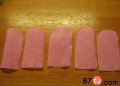 ​简单皱纹纸纸花图解教程