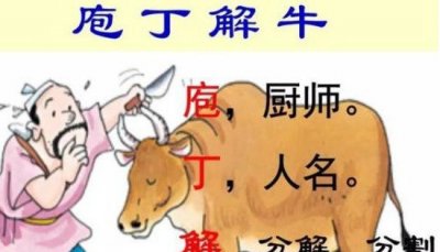 ​厨子解牛厨子指的是，别名喊丁的厨师_庖是厨师工作的称谓