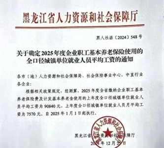 ​好消息！黑龙江2025年退休人员，养老金将比去年退休增加5%以上