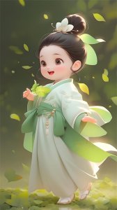 ​汉服美少女，可爱至极，美图送给您，希望您喜欢！（壁纸美图）