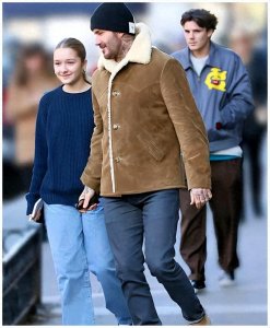 ​贝克汉姆搂抱13岁小七引争议，父爱如山和行为过界？网友：难接受