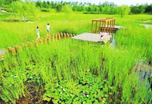 山西临汾市汾河公园