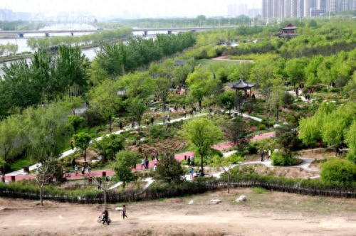 山西临汾市汾河公园